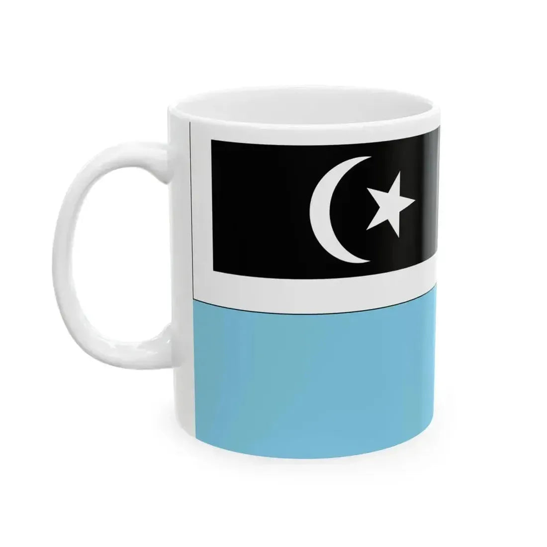 Flag of Dungun Terengganu (Malaysia) White Coffee Mug - Go Mug Yourself
