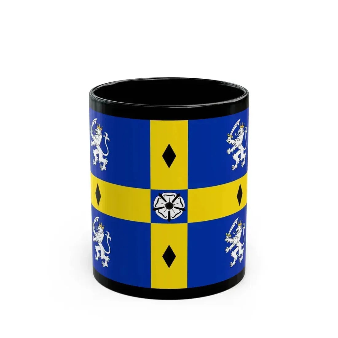Flag of Durham County Council UK - Black Coffee Mug 11oz - Go Mug Yourself