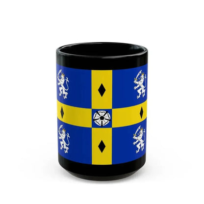 Flag of Durham County Council UK - Black Coffee Mug 15oz - Go Mug Yourself