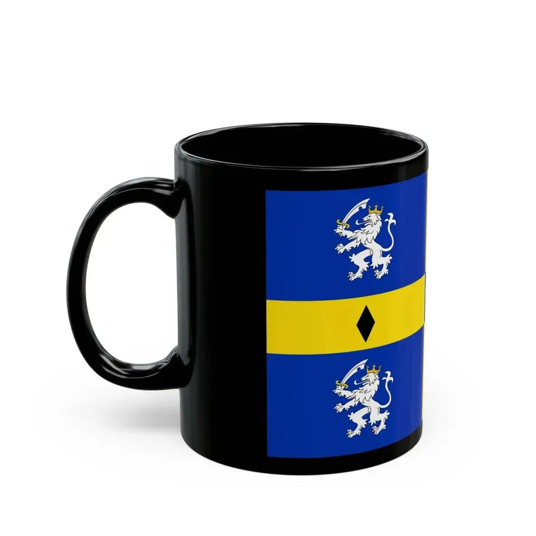 Flag of Durham County Council UK - Black Coffee Mug - Go Mug Yourself
