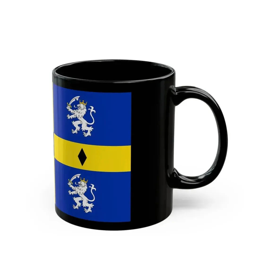 Flag of Durham County Council UK - Black Coffee Mug - Go Mug Yourself