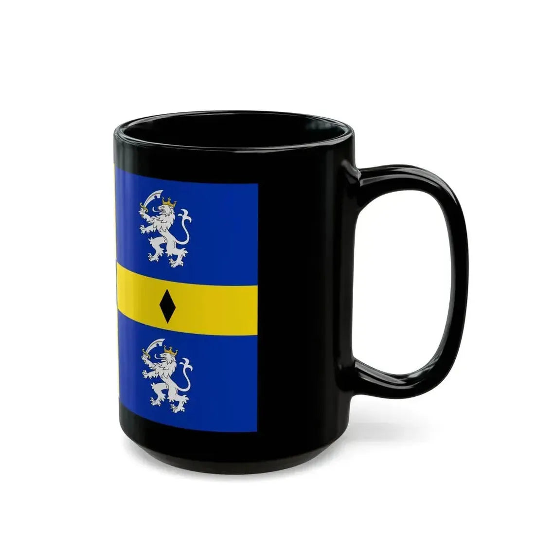 Flag of Durham County Council UK - Black Coffee Mug - Go Mug Yourself
