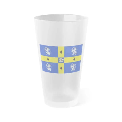 Flag of Durham County Council UK - Frosted Pint Glass 16oz 16oz Frosted - Go Mug Yourself