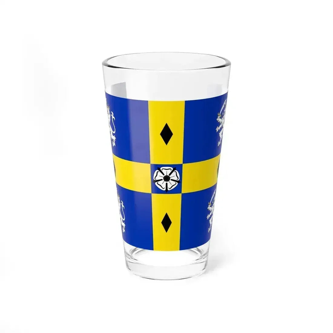 Flag of Durham County Council UK - Pint Glass 16oz 16oz - Go Mug Yourself