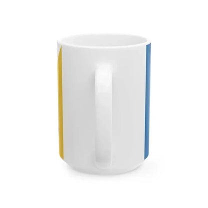 Flag of Durham County North Carolina 2002-2020 (United States) White Coffee Mug - Go Mug Yourself
