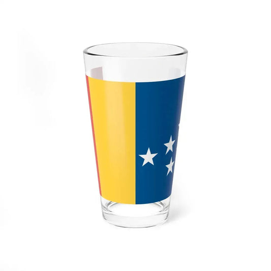 Flag of Durham, North Carolina - Pint Glass 16oz 16oz - Go Mug Yourself