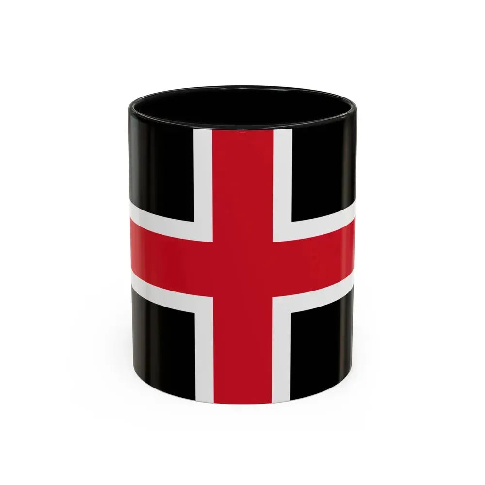 Flag of Durham UK - Accent Coffee Mug 11oz Black - Go Mug Yourself