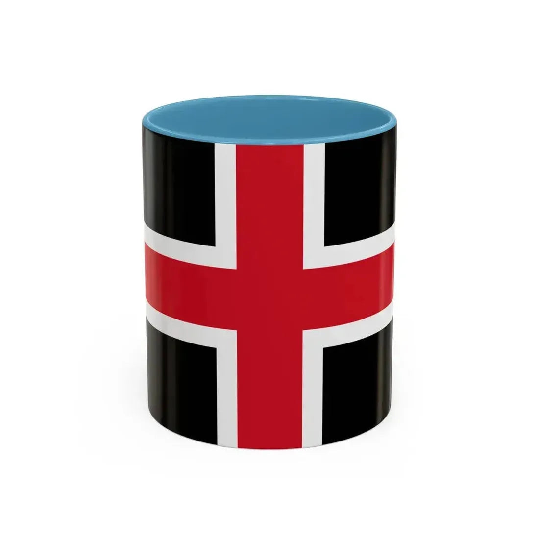 Flag of Durham UK - Accent Coffee Mug 11oz Light Blue - Go Mug Yourself