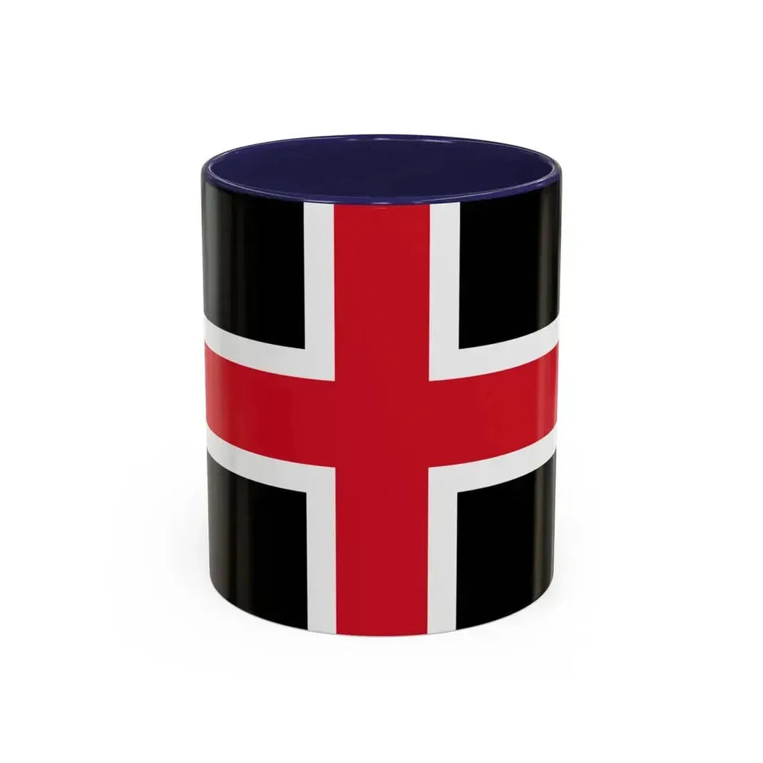 Flag of Durham UK - Accent Coffee Mug 11oz Navy - Go Mug Yourself