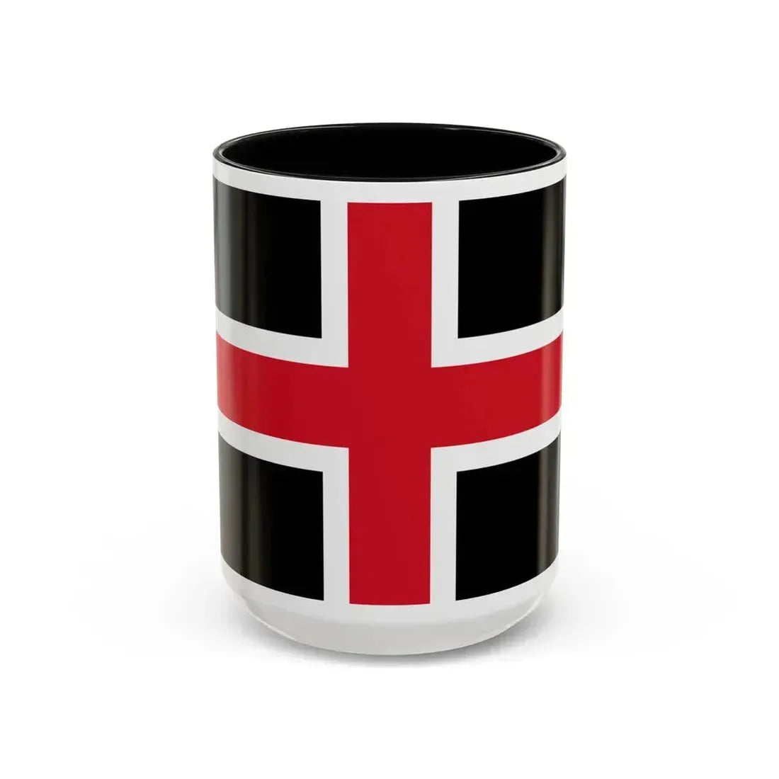 Flag of Durham UK - Accent Coffee Mug 15oz Black - Go Mug Yourself