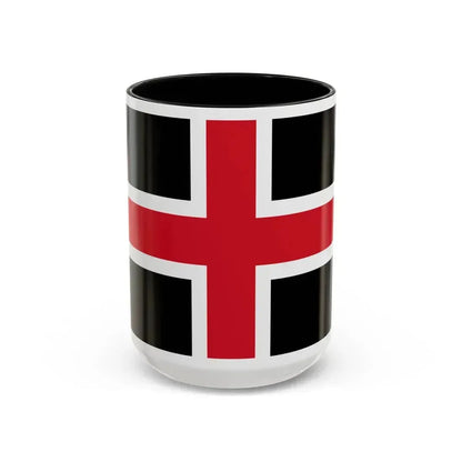 Flag of Durham UK - Accent Coffee Mug 15oz Black - Go Mug Yourself