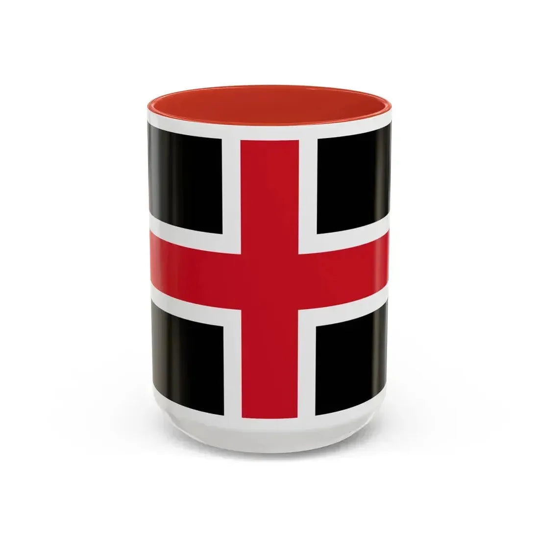 Flag of Durham UK - Accent Coffee Mug 15oz Red - Go Mug Yourself