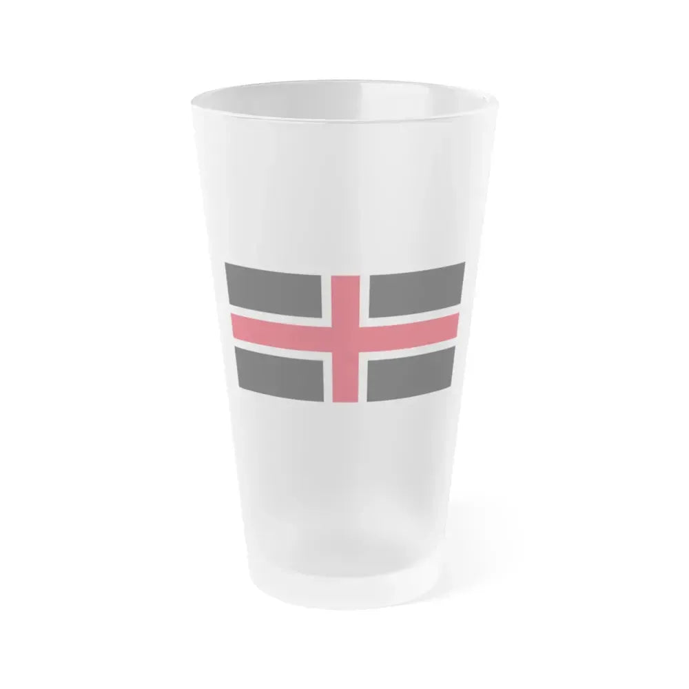 Flag of Durham UK - Frosted Pint Glass 16oz 16oz Frosted - Go Mug Yourself