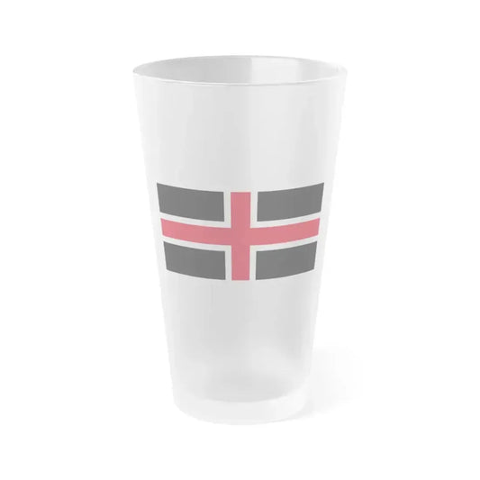 Flag of Durham UK - Frosted Pint Glass 16oz 16oz Frosted - Go Mug Yourself