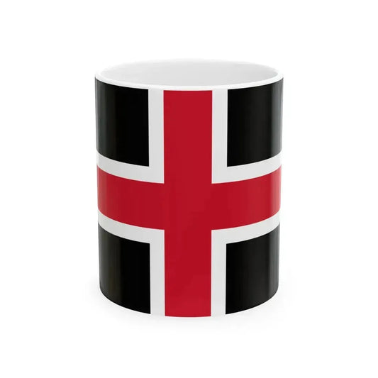 Flag of Durham UK - White Coffee Mug 11oz - Go Mug Yourself
