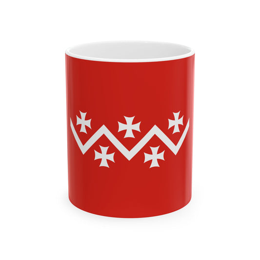 Flag of Dusheti Municipality (Georgia) White Coffee Mug-11oz-Go Mug Yourself