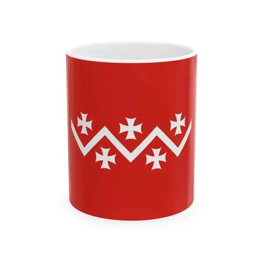 Flag of Dusheti Municipality (Georgia) White Coffee Mug 11oz - Go Mug Yourself