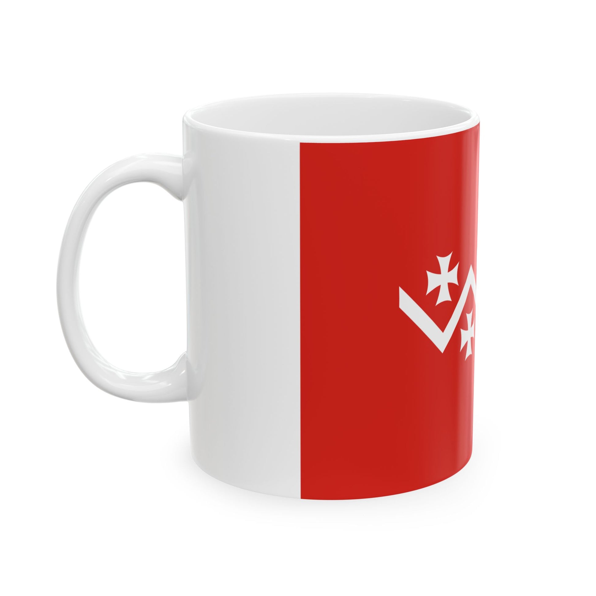 Flag of Dusheti Municipality (Georgia) White Coffee Mug-Go Mug Yourself