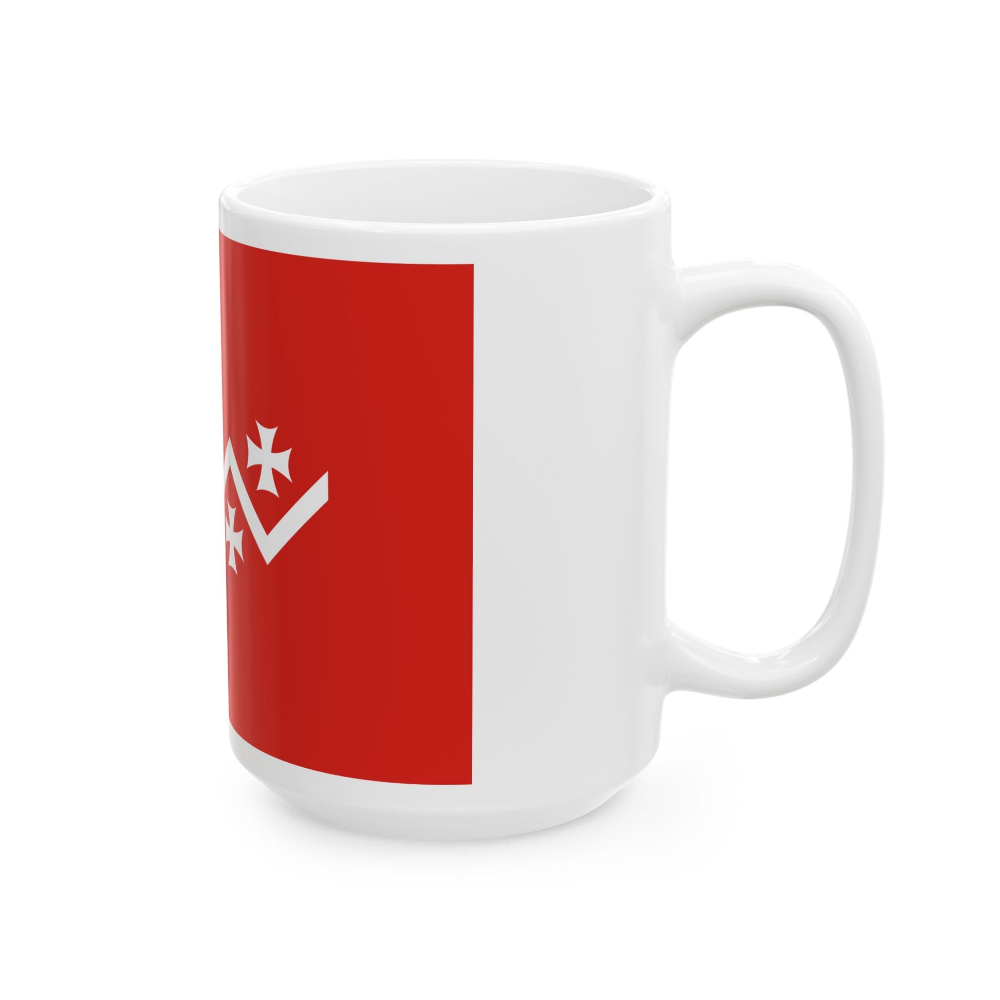 Flag of Dusheti Municipality (Georgia) White Coffee Mug-Go Mug Yourself