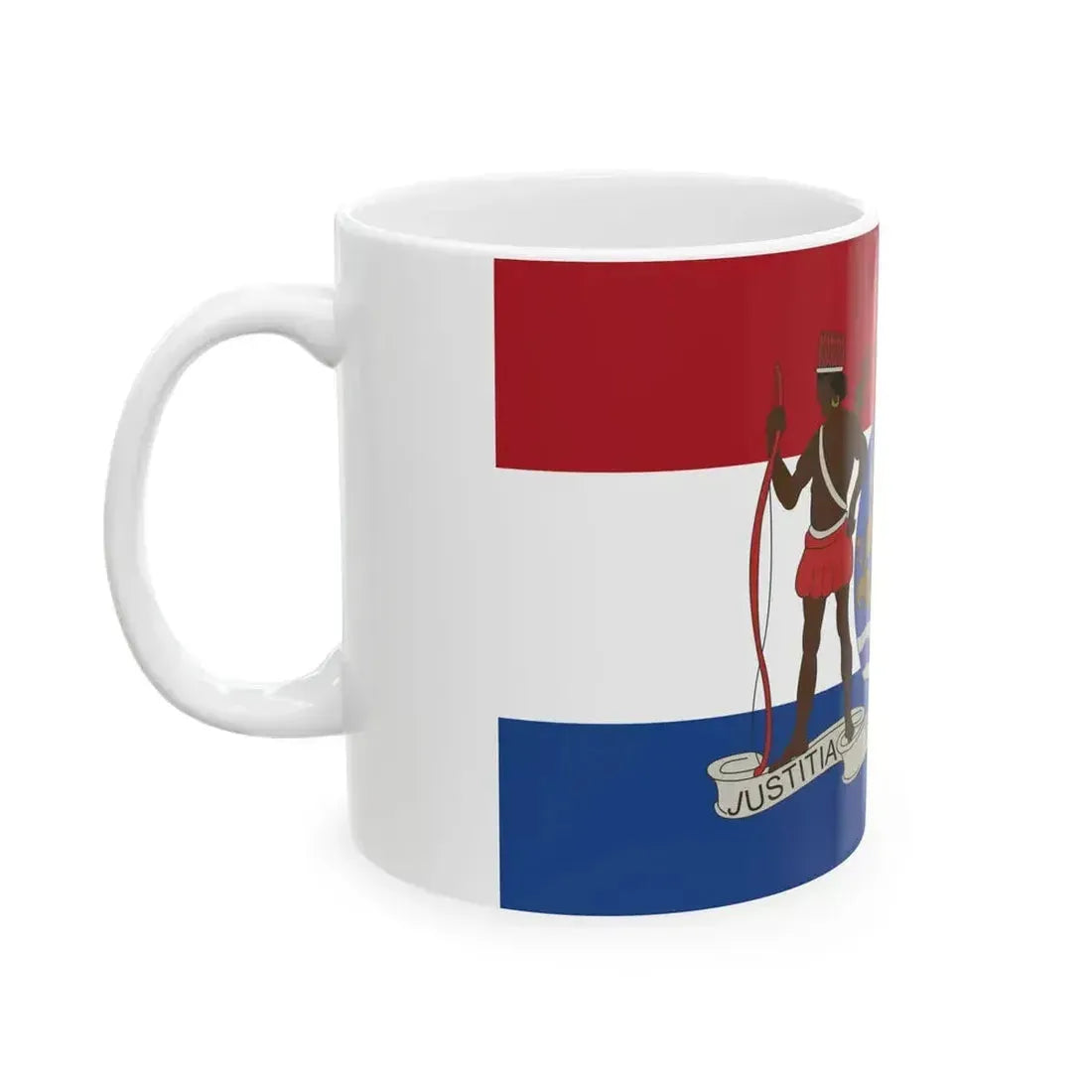 Flag of Dutch colony of Suriname (Netherlands) White Coffee Mug - Go Mug Yourself