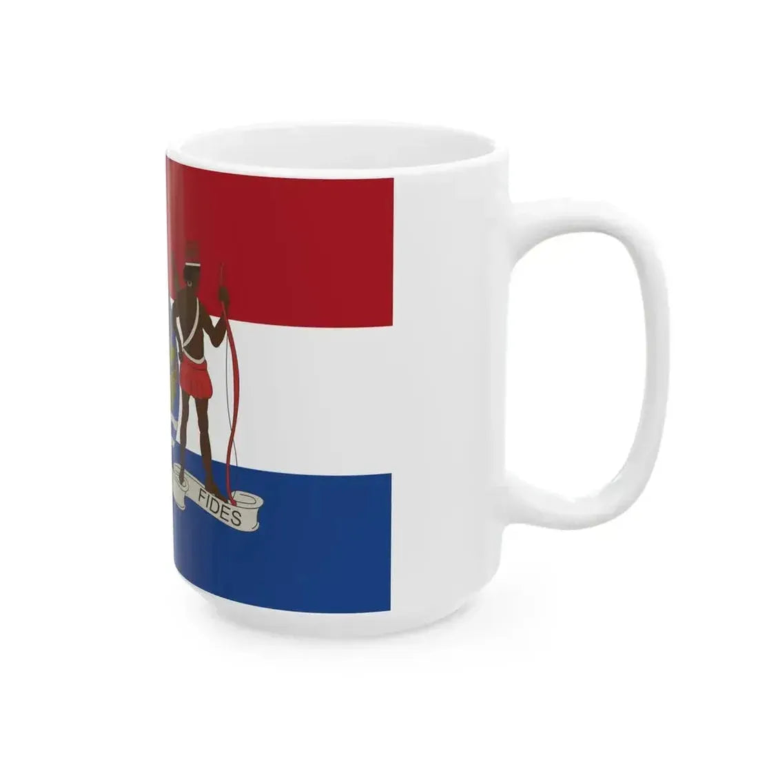 Flag of Dutch colony of Suriname (Netherlands) White Coffee Mug - Go Mug Yourself
