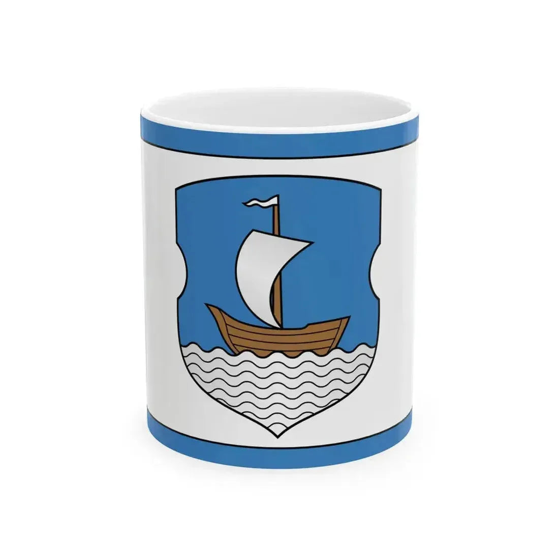 Flag of Dzisna (Belarus) White Coffee Mug 11oz - Go Mug Yourself