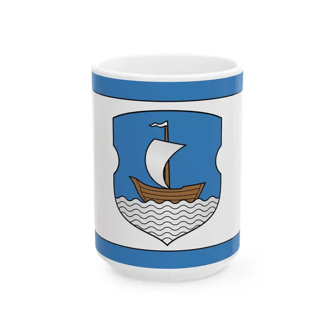 Flag of Dzisna (Belarus) White Coffee Mug 15oz - Go Mug Yourself