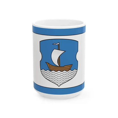 Flag of Dzisna (Belarus) White Coffee Mug 15oz - Go Mug Yourself