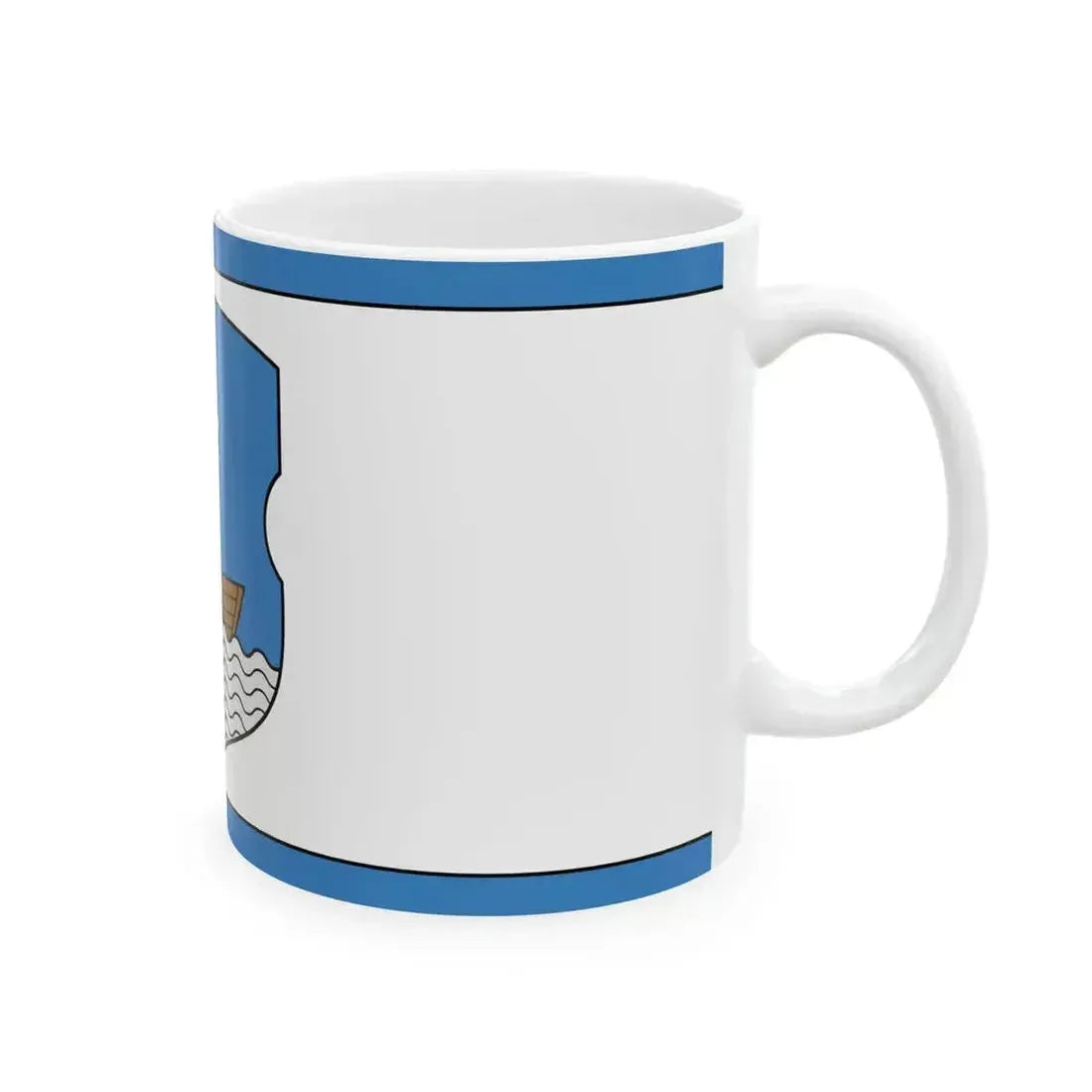Flag of Dzisna (Belarus) White Coffee Mug - Go Mug Yourself