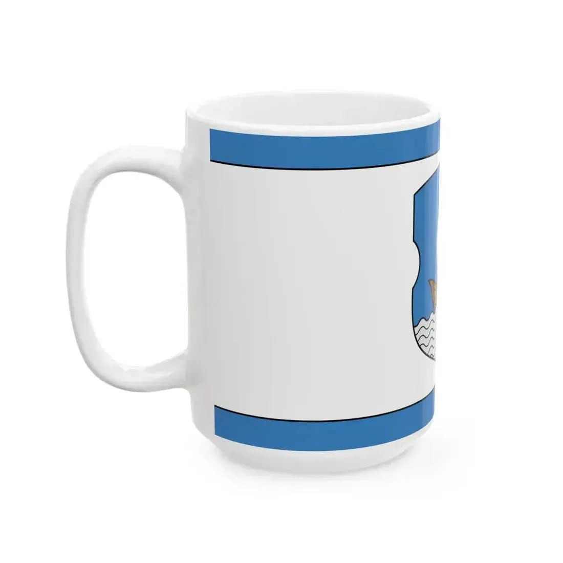 Flag of Dzisna (Belarus) White Coffee Mug - Go Mug Yourself