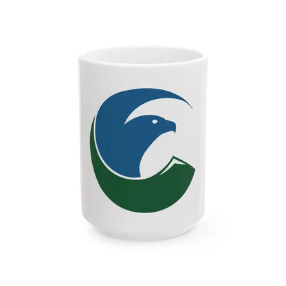 Flag of Eagle County Colorado (United States) White Coffee Mug 15oz - Go Mug Yourself