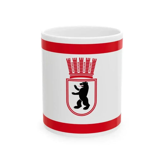Flag of East Berlin 1956-1990 (Germany) White Coffee Mug 11oz - Go Mug Yourself