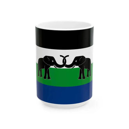 Flag of East Caprivi (Namibia) White Coffee Mug 15oz - Go Mug Yourself