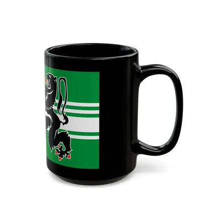Flag of East Flanders Belgium - Black Coffee Mug - Go Mug Yourself