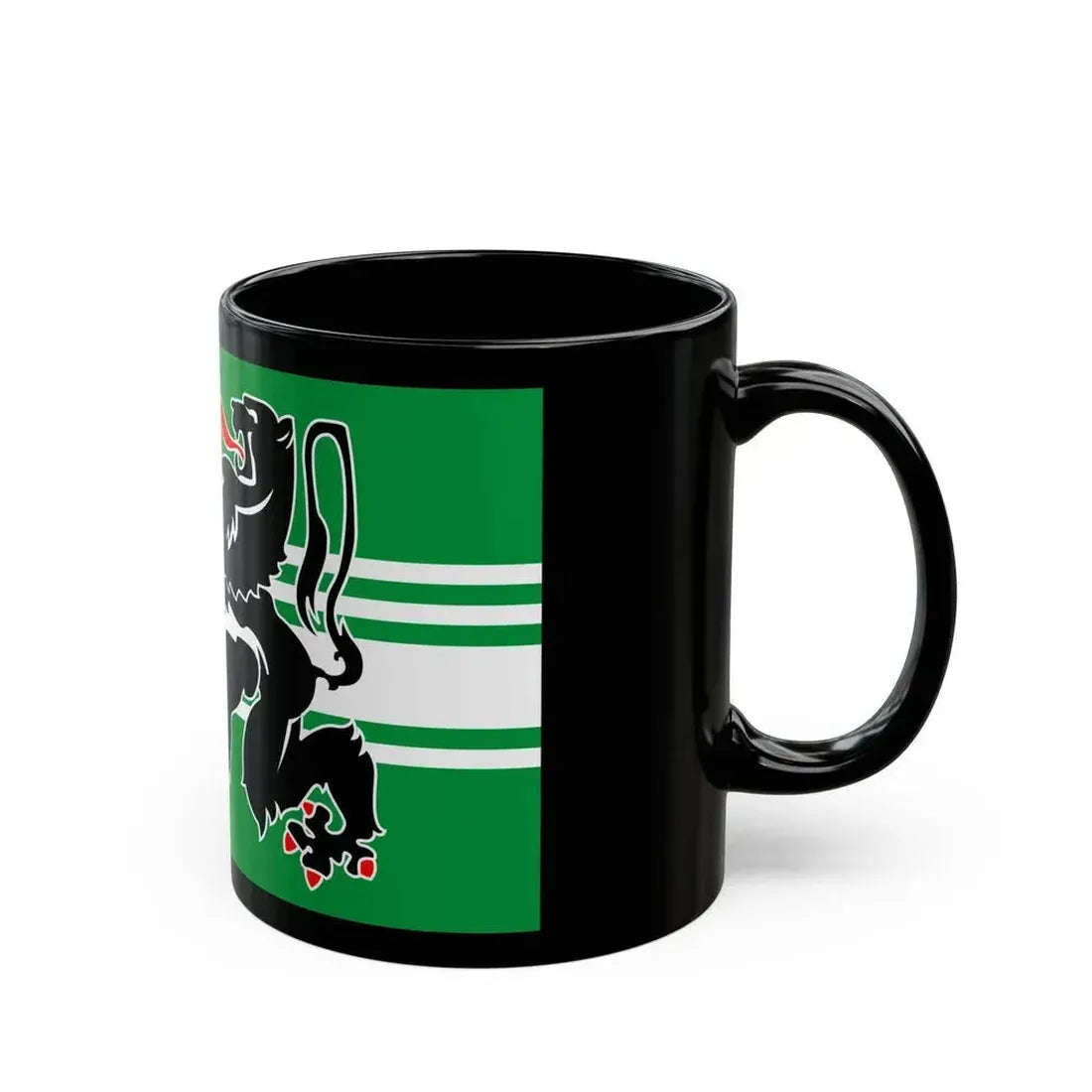 Flag of East Flanders Belgium - Black Coffee Mug - Go Mug Yourself