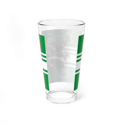 Flag of East Flanders Belgium - Pint Glass 16oz - Go Mug Yourself