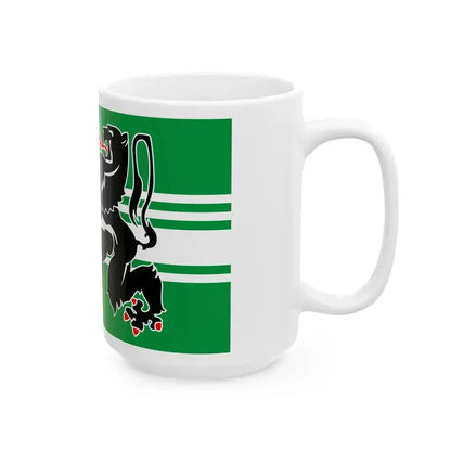 Flag of East Flanders Belgium - White Coffee Mug - Go Mug Yourself