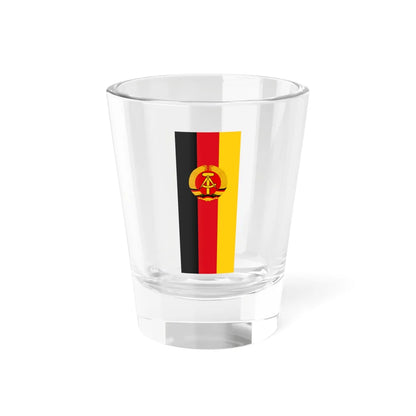 Flag of East Germany Hanging alternative version (Coat of Arms) Shot Glass 1.5oz 1.5oz - Go Mug Yourself