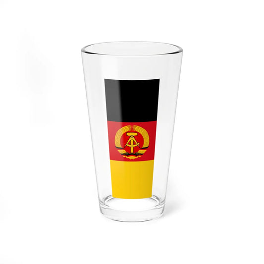 Flag of East Germany vertical alternative version Pint Glass 16oz 16oz - Go Mug Yourself