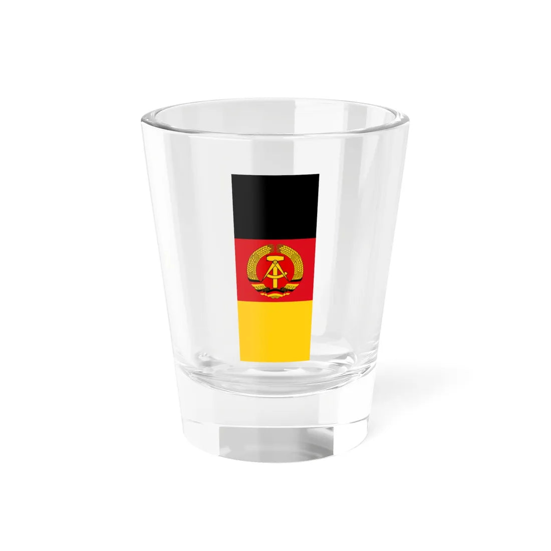 Flag of East Germany vertical Shot Glass 1.5oz 1.5oz - Go Mug Yourself