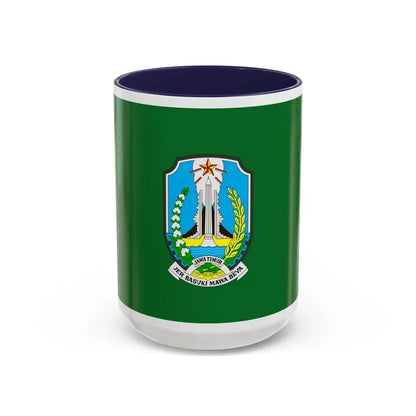 Flag of East Java Indonesia - Accent Coffee Mug - Go Mug Yourself