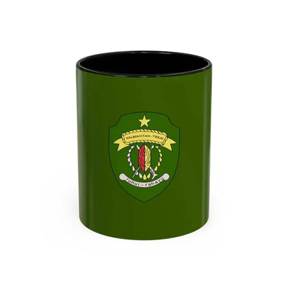 Flag of East Kalimantan Indonesia - Accent Coffee Mug 11oz Black - Go Mug Yourself