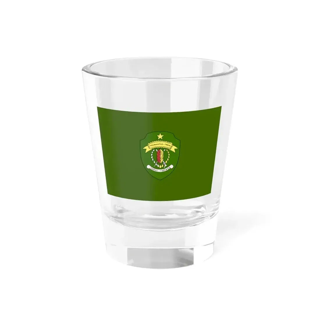 Flag of East Kalimantan Indonesia - Shot Glass 1.5oz 1.5oz - Go Mug Yourself