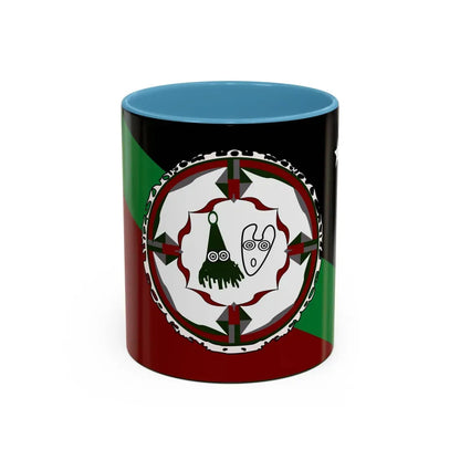 Flag of East New Britain Papa New Guinea - Accent Coffee Mug 11oz Light Blue - Go Mug Yourself