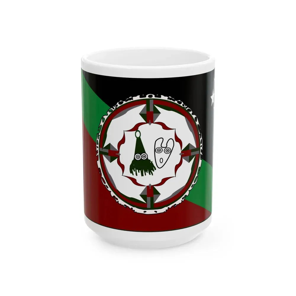 Flag of East New Britain Papa New Guinea - White Coffee Mug 15oz - Go Mug Yourself