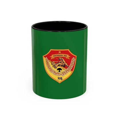Flag of East Nusa Tenggara Indonesia - Accent Coffee Mug 11oz Black - Go Mug Yourself