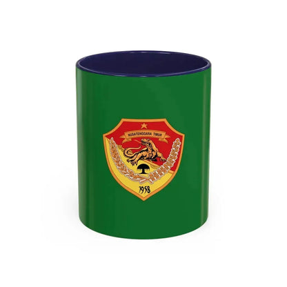 Flag of East Nusa Tenggara Indonesia - Accent Coffee Mug 11oz Navy - Go Mug Yourself