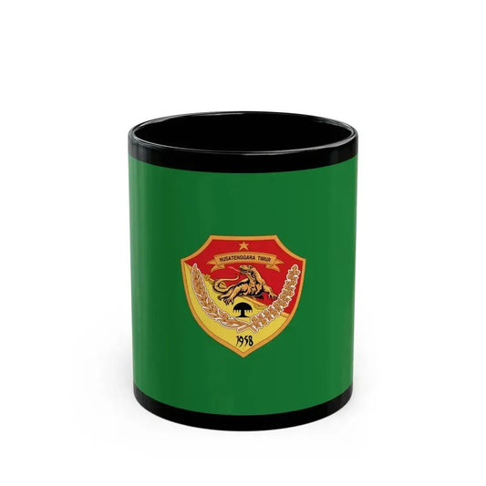 Flag of East Nusa Tenggara Indonesia - Black Coffee Mug 11oz - Go Mug Yourself