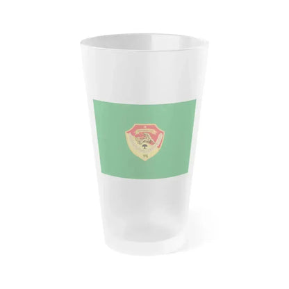 Flag of East Nusa Tenggara Indonesia - Frosted Pint Glass 16oz 16oz Frosted - Go Mug Yourself