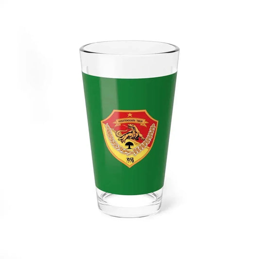 Flag of East Nusa Tenggara Indonesia - Pint Glass 16oz 16oz - Go Mug Yourself